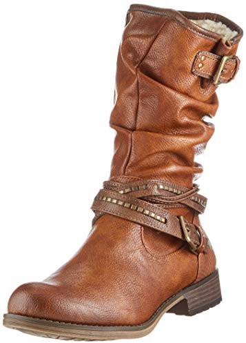Mustang 1139-624, Stivali a metà Polpaccio Donna, 307 Cognac, 36 EU