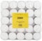 Zuvo 4-Hour Unscented Tea Light Candles (100-Pack) - Long-Lasting with Cotton Wicks, Clean Burning, 3.8 × 1.3 cm