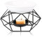 Kerzenhalter Ofen Geometrische Eisen Keramik ätherische Öl Aroma Brenner Kerzenhalter Home Decoration Romantische Geschenk Büro Dekoration