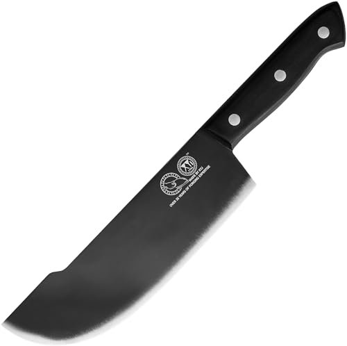 XYJ Cuchillo de carnicero de chef de 20,3 cm cuchillos de cocina de maquinilla de afeitar afilada de acero inoxidable cuchillo serbio para carne vegetal herramienta de cocina