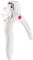 ANCIRS Acrylic Nail Clipper, Adjustable Stainless Steel Nail Tip Cutter, Artificial Fake Nail Trimmer for False Nail Art Manicure Project- White