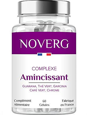 Amincissant Rapide & Efficace | Brûle Graisse Puissant + Coupe Faim Extra Fort | Guarana, Thé Vert, Garcinia, Café Vert, Chrome | Vegan | 60 Gélules | Cure Minceur de 30 Jours | Fabriqué en France