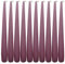 Deli Supplies Dinner Party Christmas Table Decor Bistro Candles Non Drip Tapered 9” 24cm Tall Taper Candle 7 Hour Burn Time Smokeless and Dripless Quality Wax (Old Rose/Pink, 10)