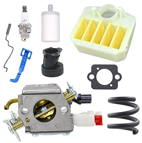 FitBest Carburateur pour tronçonneuse Zama C3-EL42 C3-EL18B Husqvarna 340 345 346 346XP 350 351 353 357 357XP 359 359XP Remplace 503967601 Carb