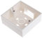 1 PZ 86x86 PVC Cassetta a muro per montaggio a parete per cassetta da incasso BASE ABS Cassa di giunzione bianca