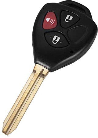 LadyCent 10Pcs 3 Pulsanti di Ricambio FOB Uncut Chiave a Distanza Shell Case, per Toyota RAV4 Yaris Venza Scion TC/XA/xB/XC
