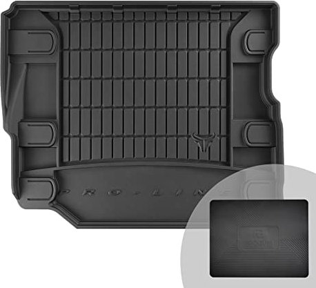 FROGUM ProLine 3D Gummimatte Exklusive Auto Kofferraummatte Kofferraumwanne für Jeep Wrangler IV Unlimited ab 2017 | Bequemer Organiser | Die höchsten Kanten