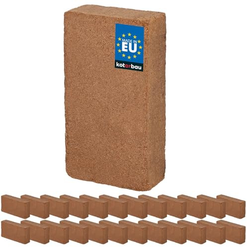 KOTARBAU® Terriccio naturale e senza torba di cocco, terriccio per fiori in fibra di cocco (24 x 650 g – 168 l di terriccio di cocco)