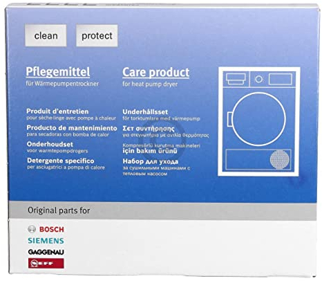 DL-pro Pflegeset 4x125ml für Bosch Siemens 312111 00312111 Reiniger für Wärmepumpentrockner mit Pflegeprogramm