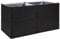 vidaXL Jardinière Pot de Fleurs Bac à Fleurs Pot de Plantes de Jardin Balcon Terrasse Patio Extérieur Noir 157x80x80 cm Résine Tressée