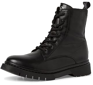Tamaris Damen Schnürstiefeletten, Frauen Stiefeletten,Wechselfußbett,Comfort Lining,Booties,halbstiefel,Kurzstiefel,Black,40 EU