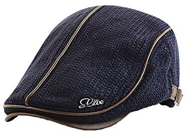 QIFLY flatcap herren sommer schwarz