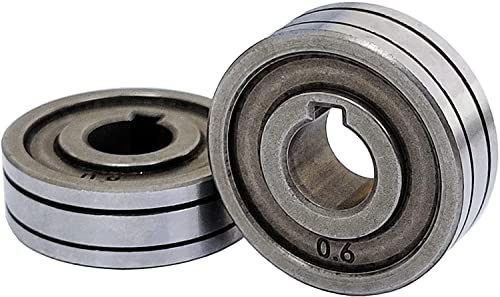 Ruote 30 * 10 * 10mm del rotolo dei rulli dell'alimentazione del cavo 2X per l'attrezzatura di guida dei saldatori MIG MAG dell'alimentatore del cavo SSJ-29A SSJ29 (0.6/0.8mm)