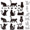 GLOBLELAND Blumen-Katzen-Stanzformen Für DIY Scrapbooking Metall-Katzen-Miezekatze-Stanzformen Prägeschablonen Vorlage Für Papierkartenherstellung Dekoratio Album Basteldekoration