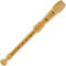 CIRC Instrument D'enregistrement De Musique, Flûte À Bec Alto Baroque Allemand/Adulte Débutant, Instrument De Flûte Professionnel en Bois À 8 Trous, Sac De Rangement + Bâton De Nettoyage + Lanière,C