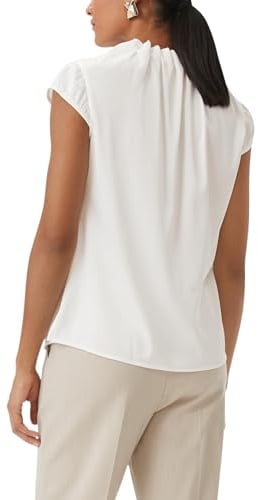 comma Satinbluse mit Raffung