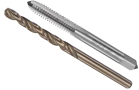 CoCud Gewindebohrer und Bohrer Bit Set M6 x 1.25 4.7mm Metrisch | 1Set, Maschinenschraube Gewindebohrer und Drehbohrer Werkzeug, Für Gewindeschneiden Reparieren, Gewindebohrer, Bohrer