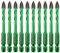 KURSTOL Fliesenbohrer Set - 10 Stück 6mm Diamantbohrer Glasbohrer Kit für Mauerwerk Holz Kunststoff Ziegel Keramik Fliesen Diamant Kernbohrer Hartmetall Spitzen Schnellwechsel-Schaft