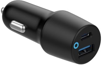 eSTUFF Infinite Car Charger 38W. 1 x USB-C + 1 x USB-A, ES631031