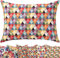 Selfitex Buntes Couchkissen XXL 60x80 cm, Sofakissen mit Füllung und Bezug, kuschelweiches Lesekissen, dekoratives Fernsehkissen, Deko- und Kopfkissen, Rückenkissen (Dreieck)