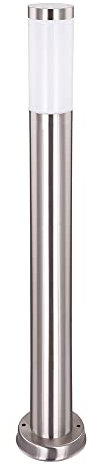 GLOBO Wegeleuchte Außenstehlampe dimmbar mit Fernbedienung LED Gartenlampe Stehlampe Außenlampe Edelstahl, RGB Farbwechsel, 8,5W 806lm warmweiß, DxH 7,6x80 cm