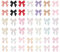 240 PCS Bowknot Nail 3D Bow Charms Art Accessories Nail Colorful Bowknot Nail Charm Acrylic Butterfly Nails Cute Bow Decors Nail Charms for Holiday Parties and Craft Making