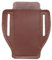 sourcing map Leather Pocket Knife Sheath 4.7 x 3.8 Belt Loop Design Open Top Knife Belt Leather Sheath Compact Knife Holder for Small Folding Knife EDC Knife, Dark Brown