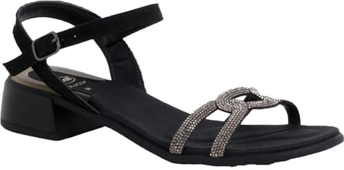 Scholl Sandales d'été pour femme LIPARI SANDAL Noir Taille 36, Noir , 36 EU