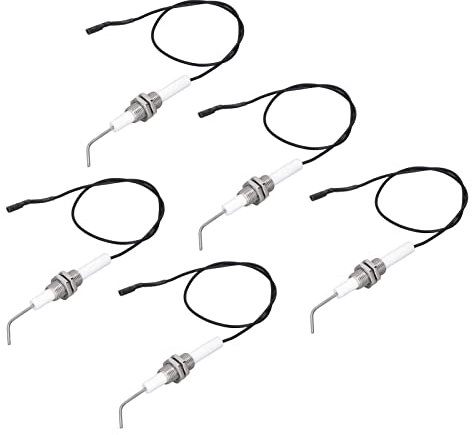 aqxreight Funken-Zündelektrode, Keramik-M10-Gewindeelektrode, Druckknopf-Piezo-Zünder für Gasherd-Grill