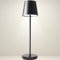 D-LIGHT PROFESSIONAL - Lampada da Tavolo senza Fili - Lampada da Tavolo Ricaricabile e Dimmerabile con Controllo Touch da Comodino o Scrivania (Nero, Lampada singola)
