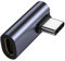 MHADBKH 90 Degree USB C Adapter 90 Degree Extender 3.1/10Gbps Male to Female Data Transfer