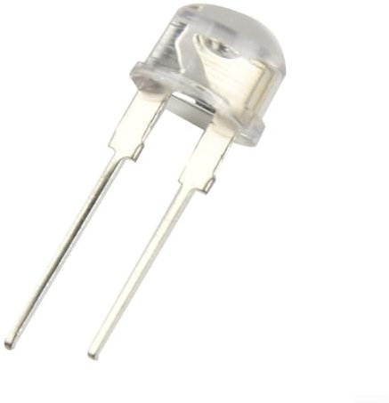 Lot de 10 lampes LED en forme de chapeau de paille, 8 mm, diode électroluminescente, blanc, rouge, bleu (blanc)