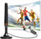 DVB-T2-Antenne, Fernsehkanäle mit hoher Definition und VHF/UHF/DAB-Signalen, die für alle Fernsehgeräte geeignet sind