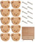 Twoily Cute Drawer Knobs, 10pcs Cartoon Bear Dresser Knobs with Screws, Natural Wood Decorative Pull Handles for Kids' Room