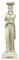 Karyatide Erechtheion Akropolis Athen weibliche Figur griechische graue Patina Statue Skulptur