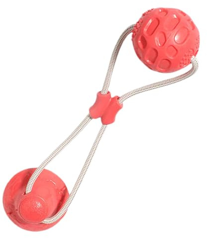 Saugspielzeug für Hunde | Kauspielzeug für Hunde mit Saugnapf, Ball mit Seil, Hundespielzeug, Welpen-Beißring, interaktives Hundezahnspielzeug für Training, Zahnreinigung