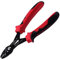 LEONTOOL Pinze multiuso 4 in 1 da elettricista con tagliafili, crimpatrice, pinza, spelafili compatto da 17,8 cm, strumento di crimpatura per fili isolati e non isolati da 12-20 AWG, manico in TPR