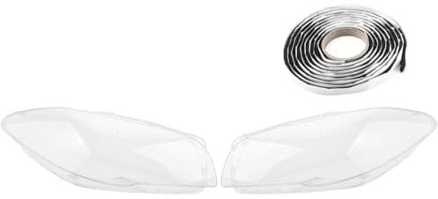 LST 2x Scheinwerferglas Streuscheibe Frontlicht Abdeckung links rechts Set kompatibel mit BMW 5er F10 F11 Touring Limousine 2009-2017