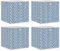 Kangmusi Faltboxen 4 Stk. Blau 32x32x32 cm Vlies, kangmusi4018983