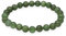 Lebensquelle Plus Kugelarmband | Perlen Armband 8 mm | Hochwertiges Edelsteinarmband | Natur Stein Edelsteinarmband dehnbar (Nephrit Jade)