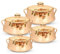 Insulated Casserole Dishes | Serving Dishes With Lid | Stainless Steel Inner | Keep Food Warm | Thermal Food Container | Hot Pot | (Beige, SET OF 4)