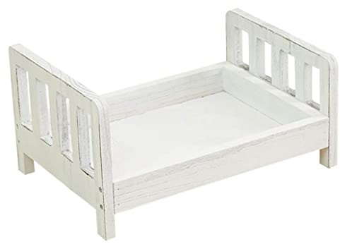 Newborn Photography Props Wooden Bed Background Removable Mini Crib Baby Photo Shooting Prop for Studio Infant Photography Accessories