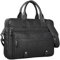 STILORD 'Leander' Umhängetasche Leder Groß Arbeitstasche Aktentasche Business Herren und Damen 15.6 Zoll Laptoptasche Rindsleder, Farbe:schwarz