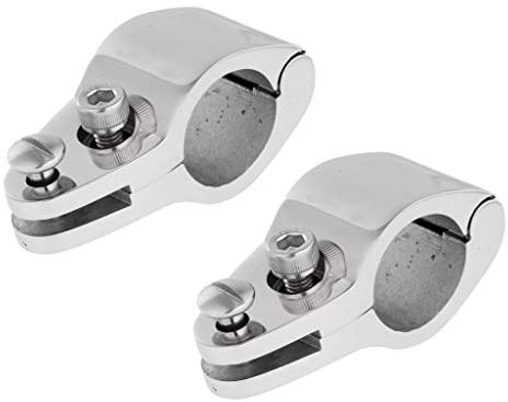 Sharplace Rohrklemme Rohrschelle für Boote Bimini Top, Tube Clamp (2 Packung)