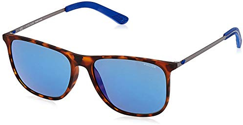Police Herren Edge 5 Sonnenbrille, Mehrfarbig (Havana Rubberized), 57