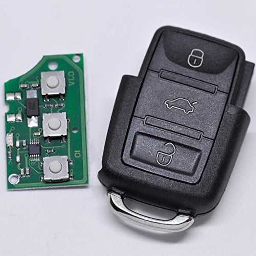 Auto Schlüssel Funk Fernbedienung 1x Gehäuse + 1x 433,9 MHz Sender Sendeeinheit 1J0959753P + 1x Batterie