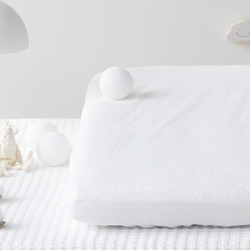 Kadolis - Bouclette Bio-Baumwolle - Matratzenschutz für Bett 50x100 cm - Absorbierend und atmungsaktiv - Wasserdicht ohne PVC - OEKOTEX Zertifiziert
