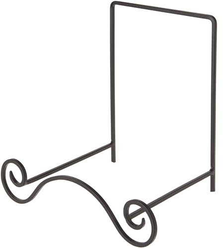 Bard's Wrought Iron Bowl or Deep Platter Stand, 9.375 H x 10.25 W x 7.625 D