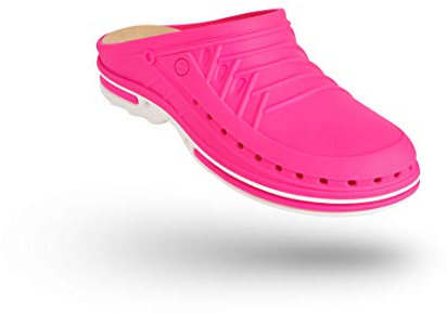 WOCK Clog sin Tira y con Plantilla walksoft, Zueco Sanitario de Trabajo Mujer e Hombre - Esterilizable, Antiestático, Transpirable e Antideslizante