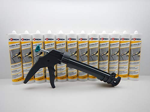 FÖRCH STRUKTURACRYL ACRYL STRUKTUR WEISS KARTUSCHE DICHTSTOFF DICHTMASSE 310ml (13)